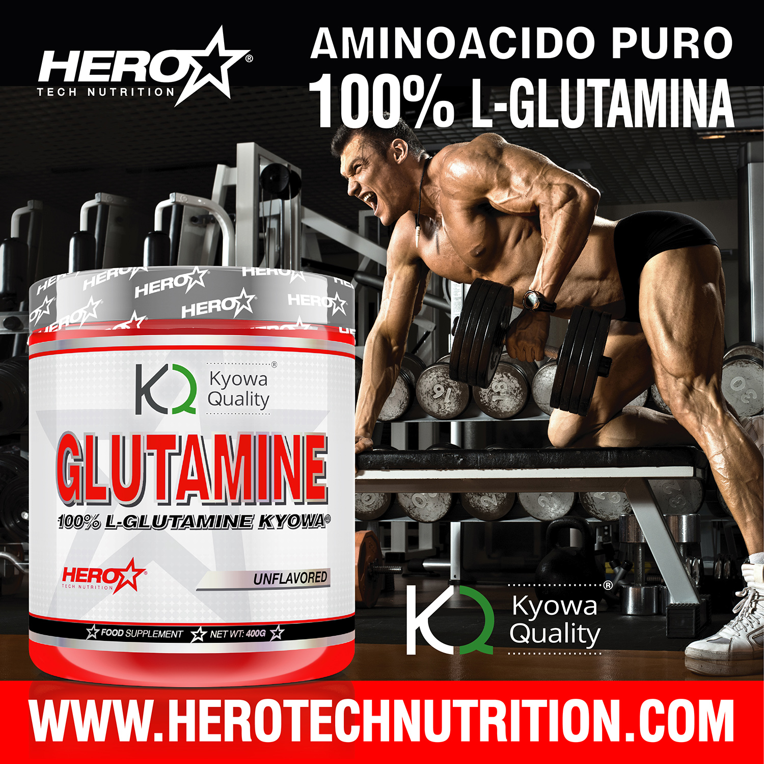 GLUTAMINE - GLUTAMINA - HERO TECH NUTRITION herotechnutrition